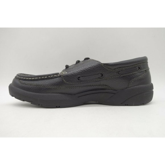 Dr Comfort Patrick Black Leather Dress Casual Lace Up Loafers Shoes Men\'s 8 M main image 10